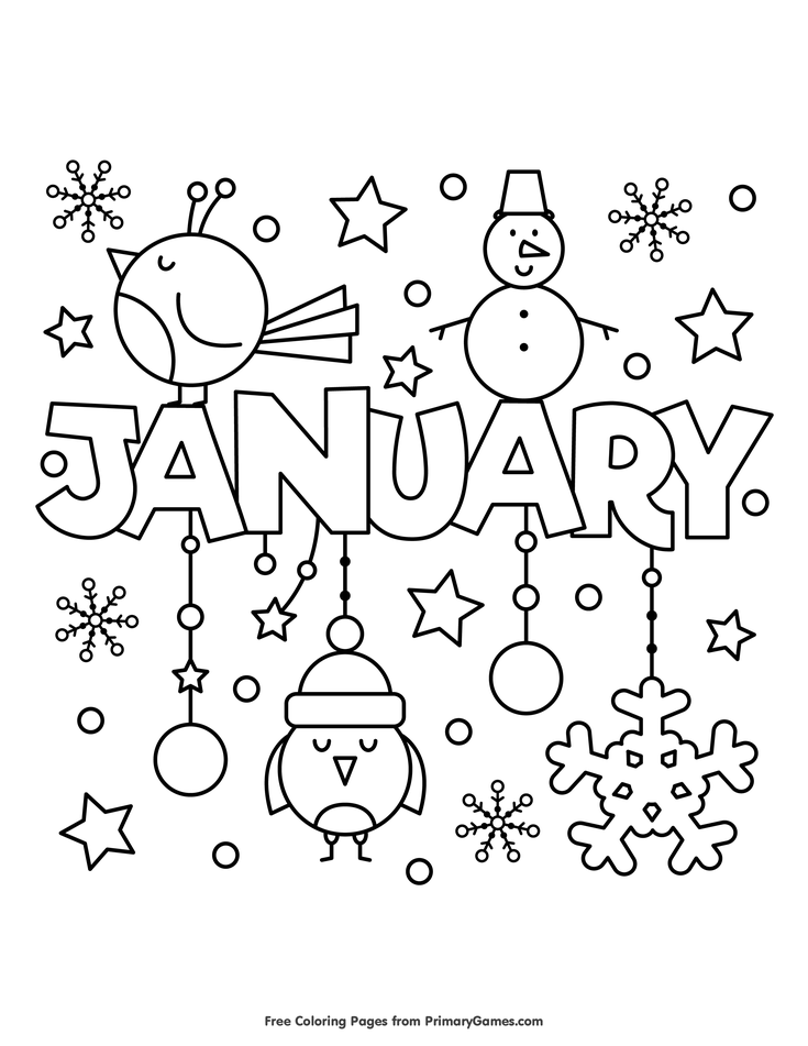 January loring page â free printable ebook loring pages winter new year loring pages loring pages for kids