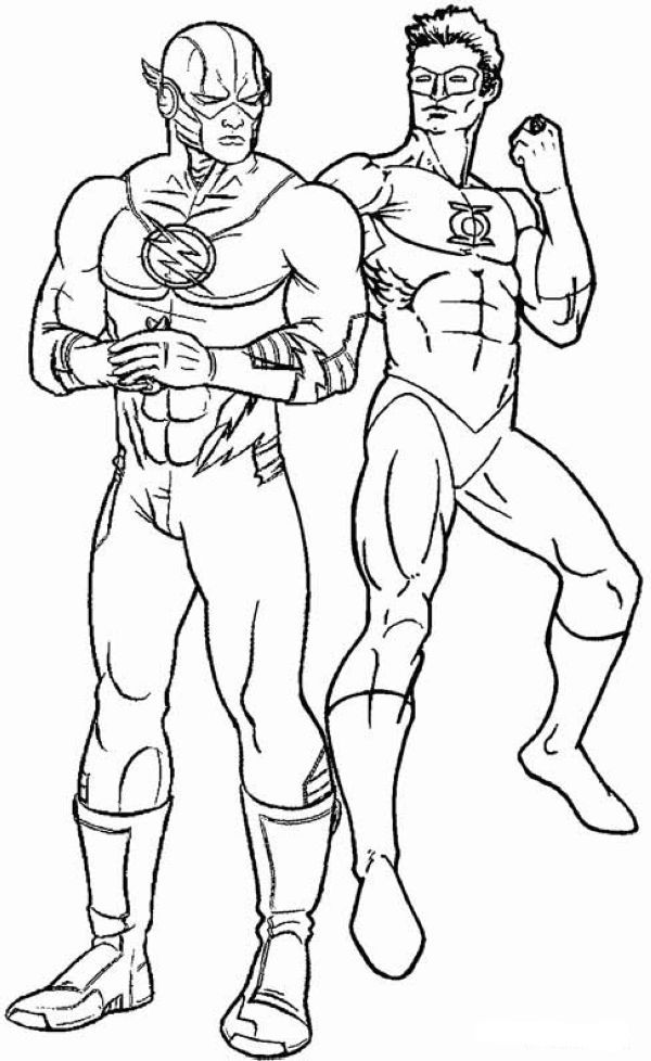 The flash coloring pages pdf to print