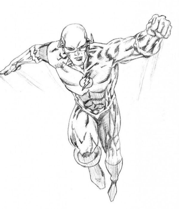 The flash coloring pages pdf to print