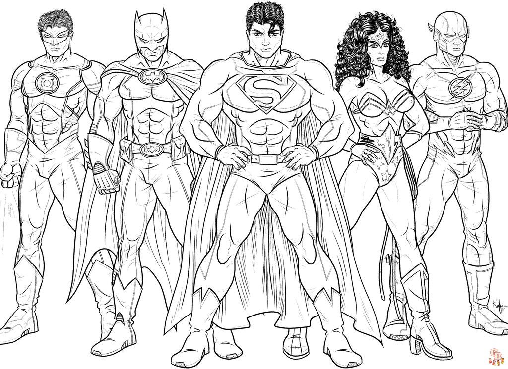 Discover fun and free dc coloring pages