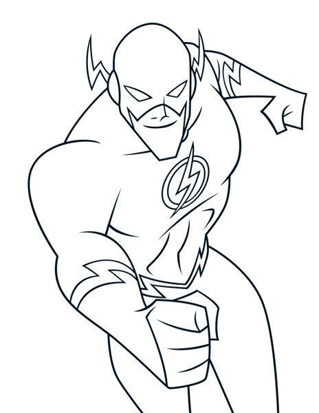 Flash coloring pages pdf