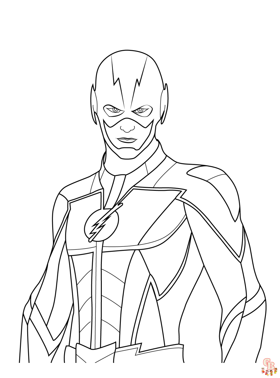 Flash coloring pages hojas imprimibles fãciles y divertidas para niãos