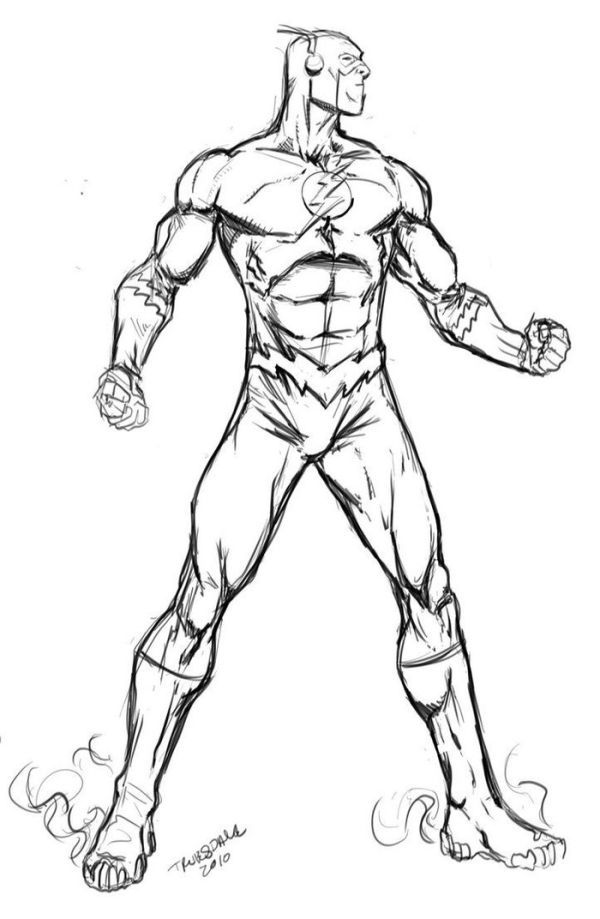 The flash coloring pages pdf to print