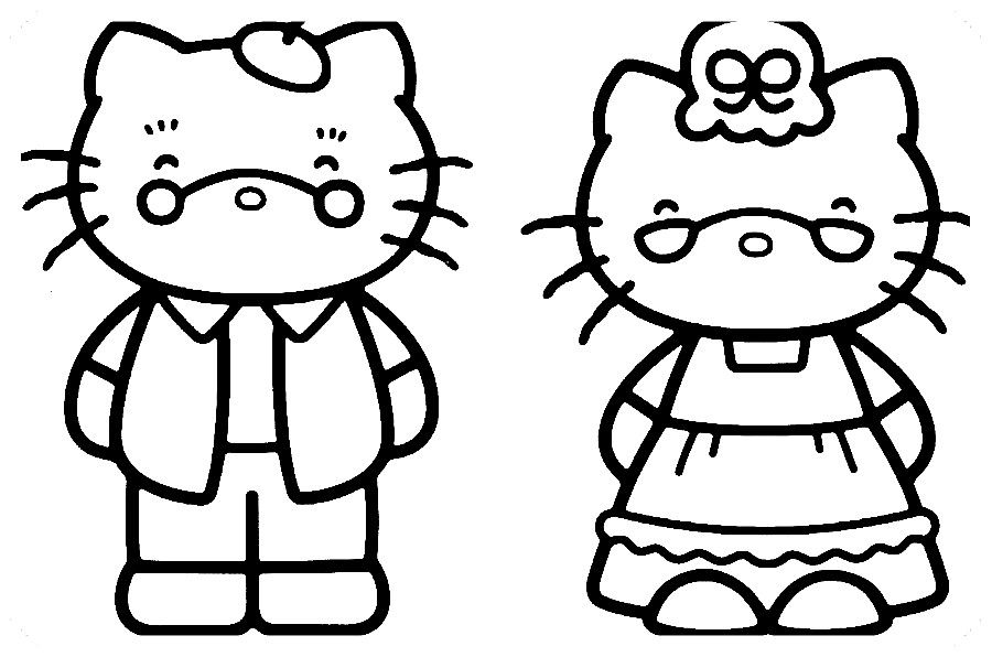 Los mãs lindos dibujos de hello kitty para colorear y pintar a todo color imãgenes prontas para dâ hello kitty dibujos de hello kitty hello kitty para colorear