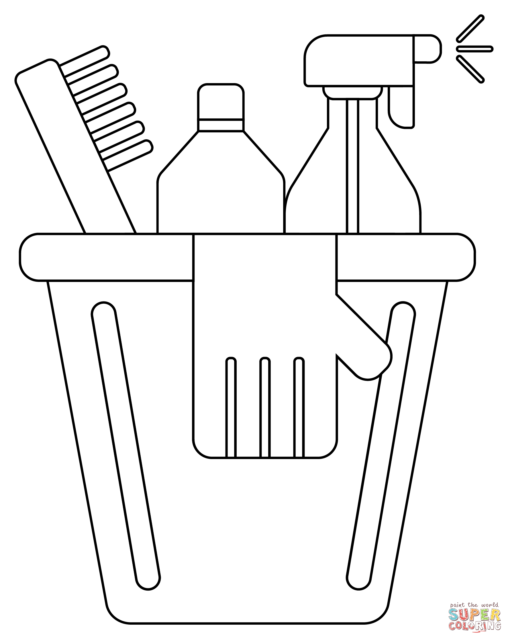 Dibujo de limpieza de la casa para colorear dibujos para colorear imprimir gratis