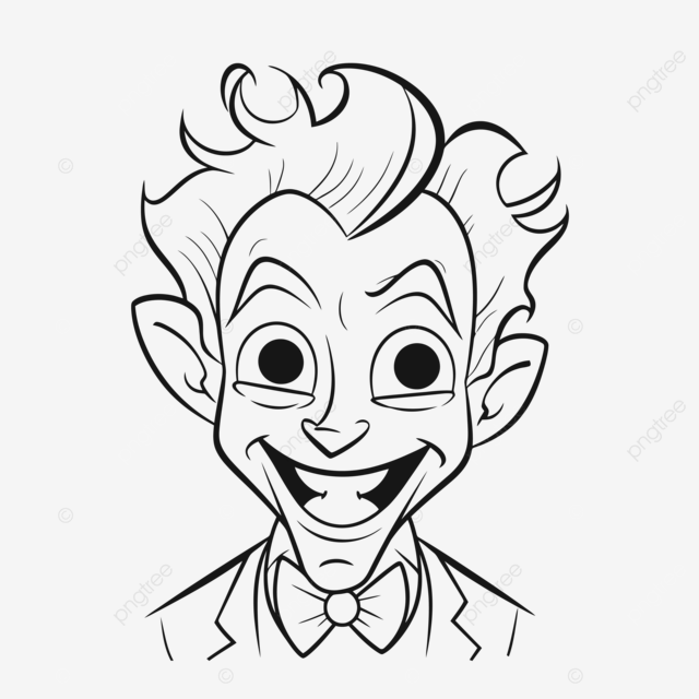 Dibujo de dibujos para colorear joker con cara vector png dibujos dibujo odãn dibujo de la cara dibujo de anillo png y vector para dcargar gratis