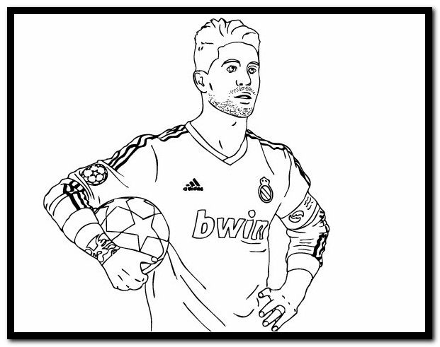 Pin by negan on colorear sports coloring pag soccer players sergio ramos