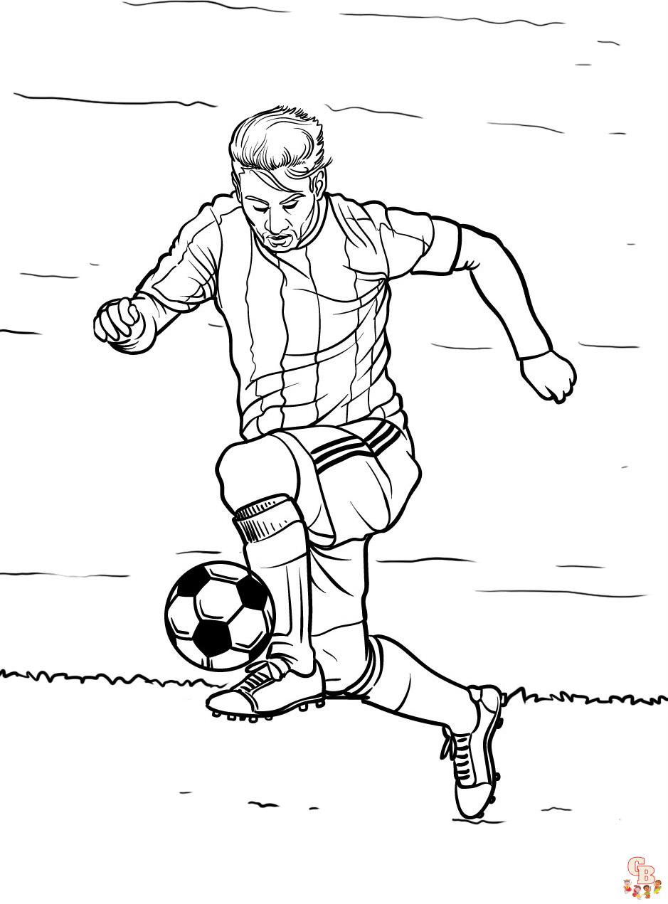 Free football player coloring pages printable and easy for kids