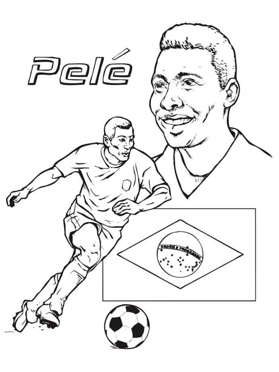 Pele coloring pag football coloring pag pelã coloring pag