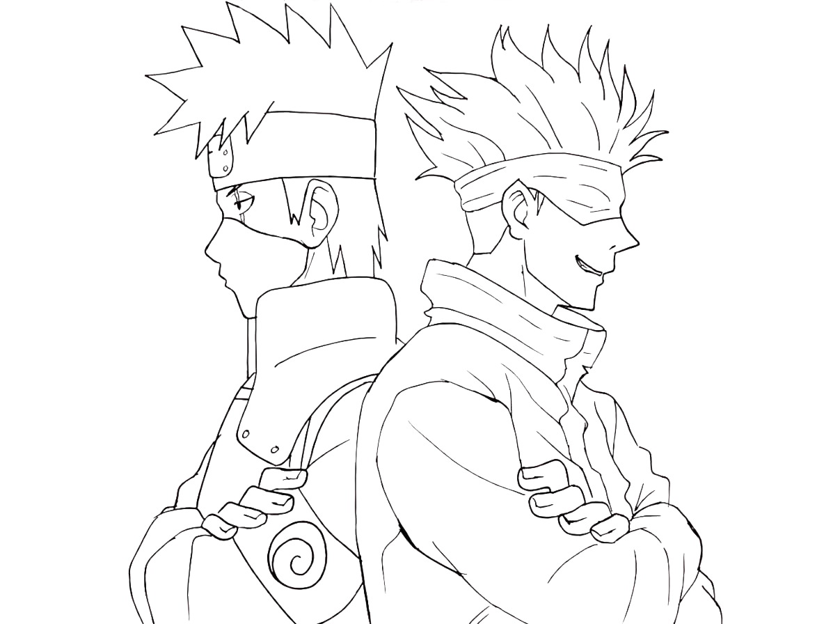 Coloring pages kakashi