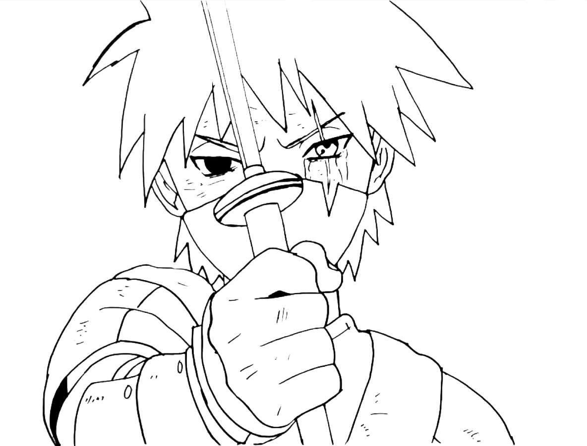 Coloring pages kakashi