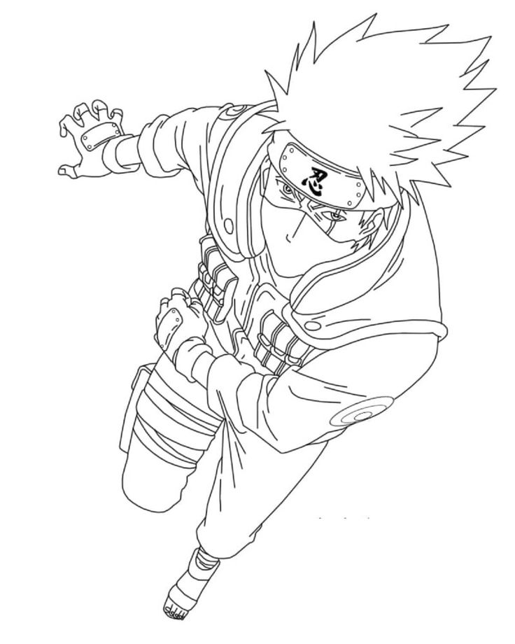 Cool kakashi coloring pages pdf to print