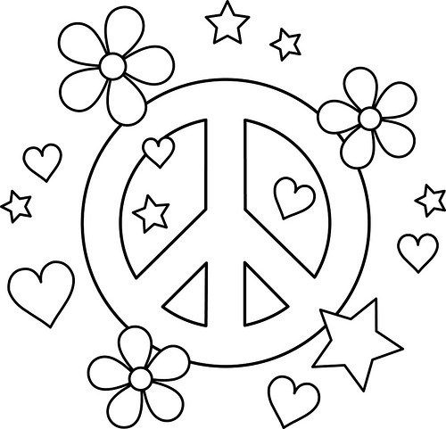 Dibujos de paz armonãa y amor para colorear e imprimir love coloring pages peace sign art heart coloring pages