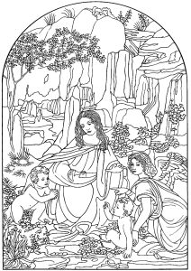 Leonardo da vinci coloring pages for adults kids