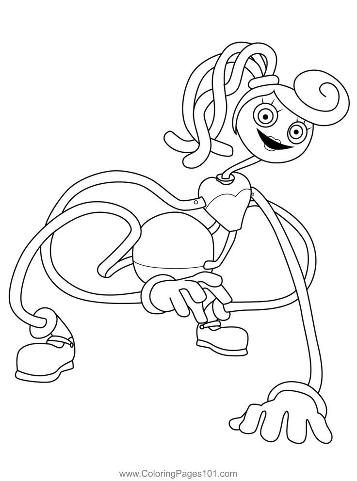 Mommy long legs poppy playtime coloring page coloring pages my little pony poster coloring book art