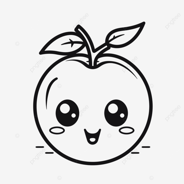 Dibujo de dibujos para colorear dibujar lindas caras manzana boceto contorno vector png dibujos dibujo de manzana dibujo de ala dibujo de la cara png y vector para dcargar gratis