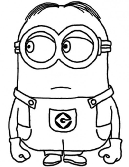 Coloring pages for kids minions