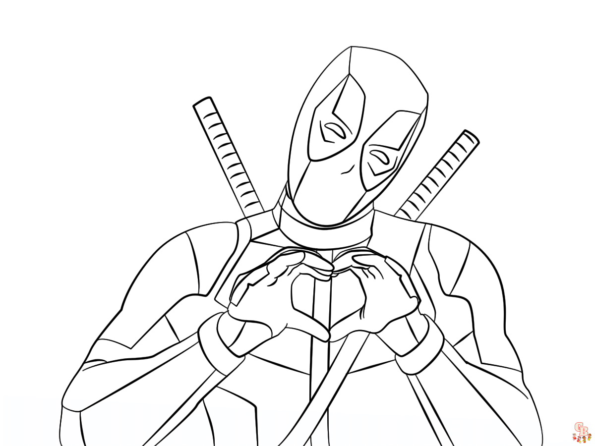 Deadpool coloring pages