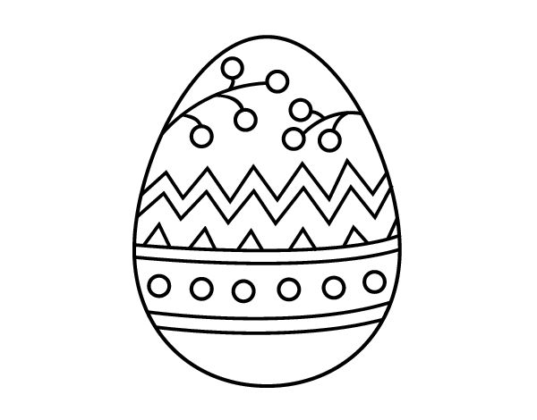 Dibujo de un huevo de pascua para colorear pascua para colorear huevos de pascua pascua