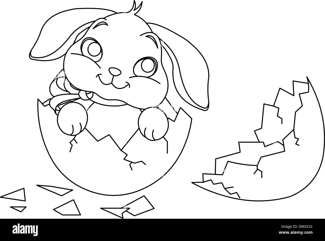 Easter bunny surprise coloring page fotografãas e imãgen de alta roluciãn