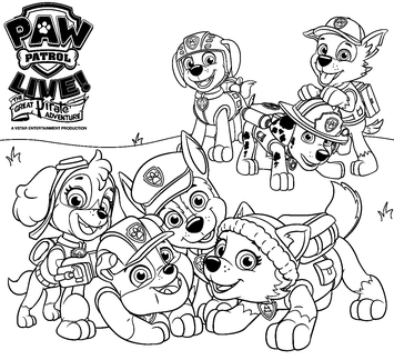 Paw patrol coloring pages