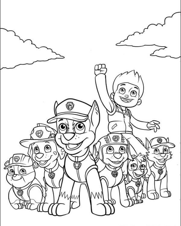 Paw patrol coloring pages