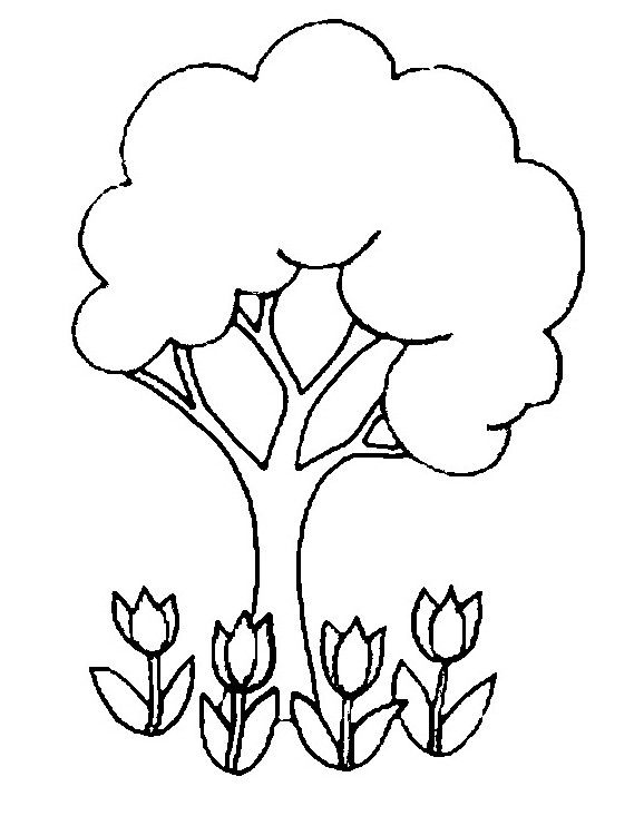 Dibujos para colorear de primavera