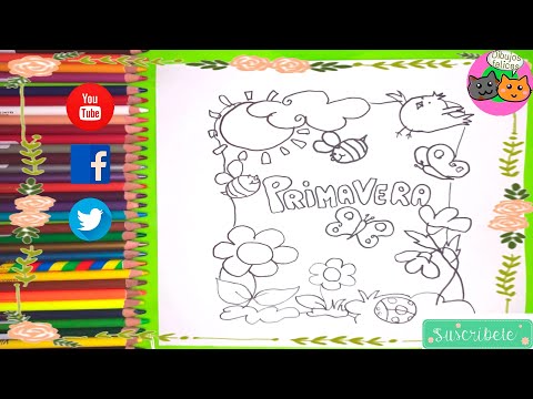 Dibujos de primavera paso a paso