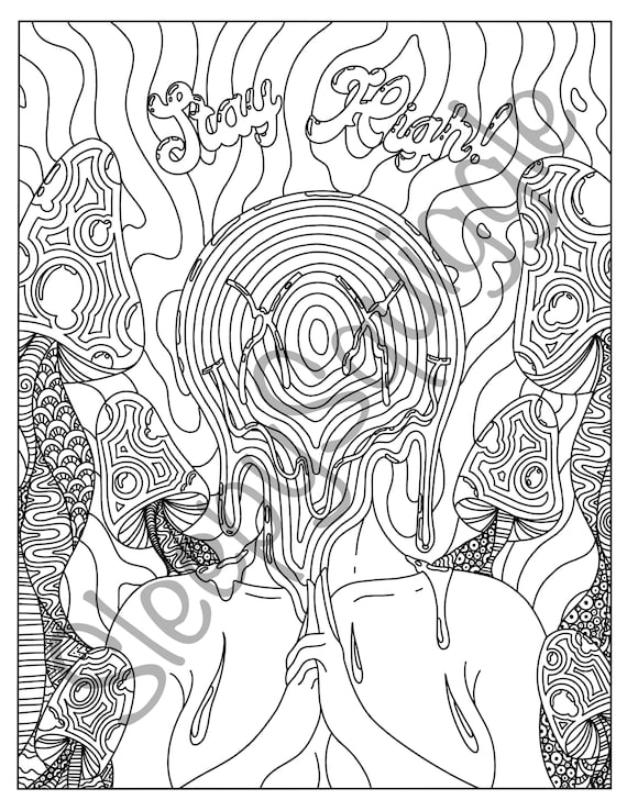 Trippy coloring pages pack de descarga digital de pãginas para colorear trippy coloring pages salud mental alivio del estrãs