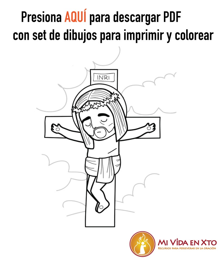 Imãgenes de semana santa para colorear