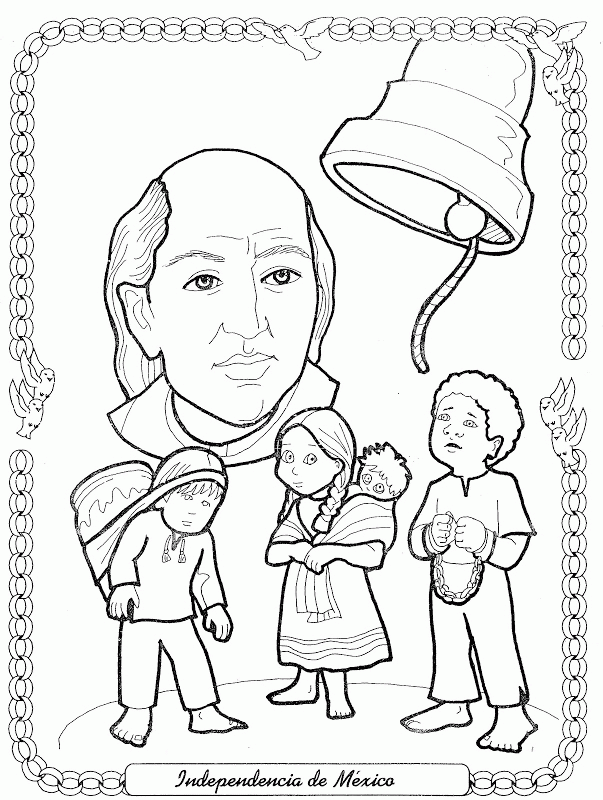 Mexican independence day coloring pages printable for free download