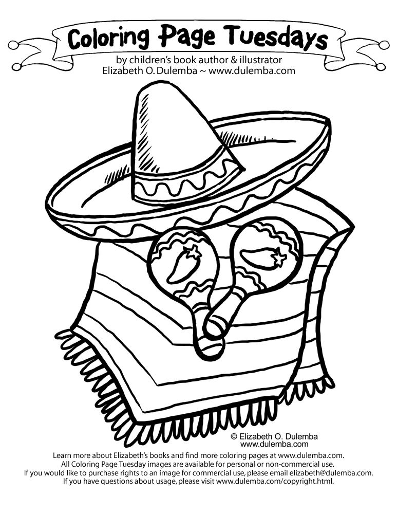 Dulemba coloring page tuesday