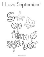 September coloring pages