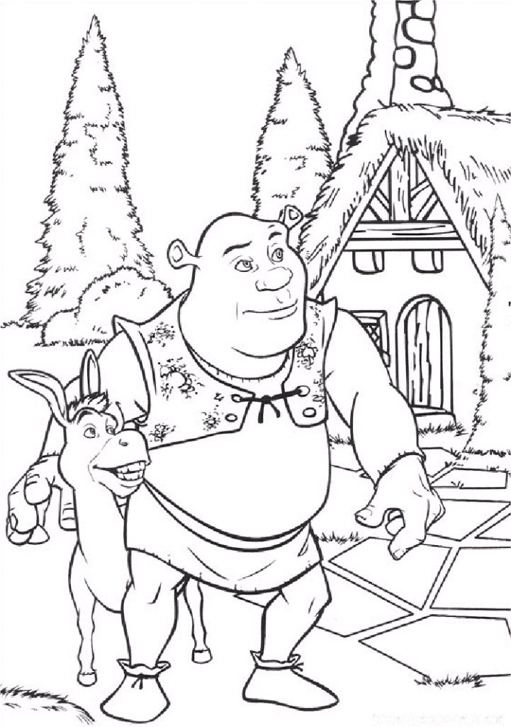 Free printable shrek coloring pages for kids paginas para pintar dibujos fãciles pãginas para colorear disney