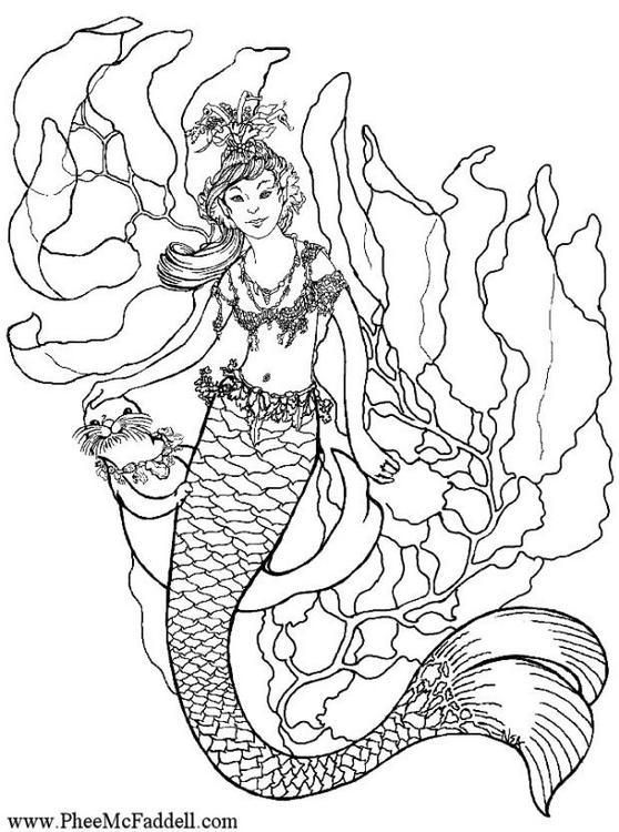 Dibujo para colorear sirena mermaid coloring mermaid coloring pages coloring pages