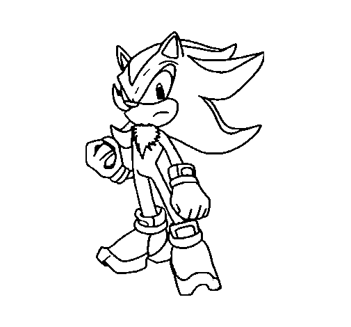 Dibujo de sonic para colorear