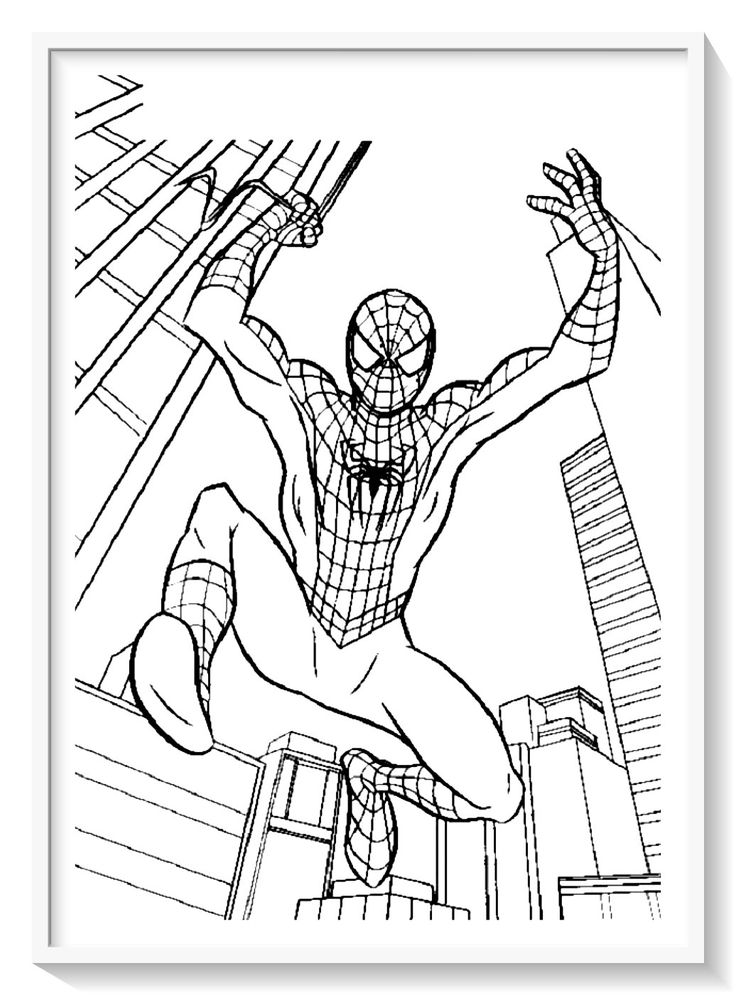 Los mãs lindos dibujos de spiderman hombre araãa para colorear y pintar a todo color imãgenes â superhero coloring avengers coloring pages spiderman coloring