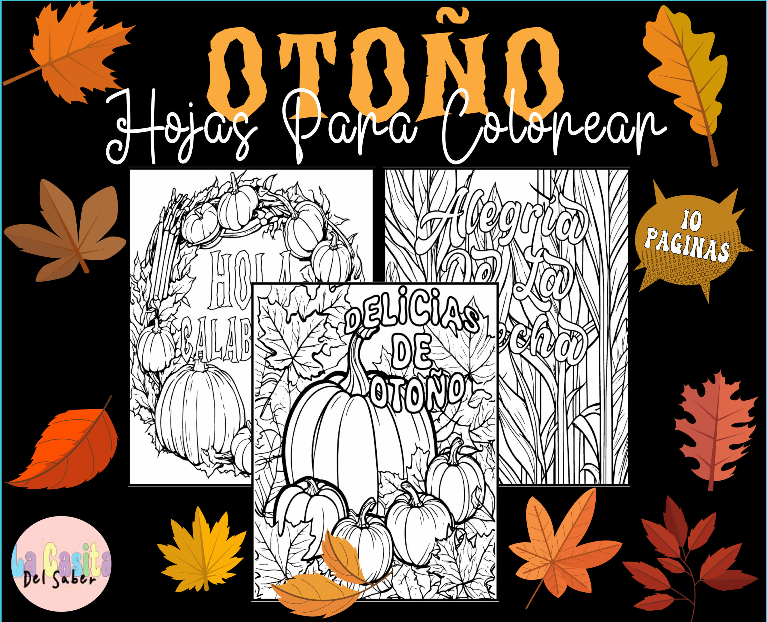 Fall autumn coloring sheets in spanish otoão dibujos para colorear otoão actividad de mindfulness made by teachers