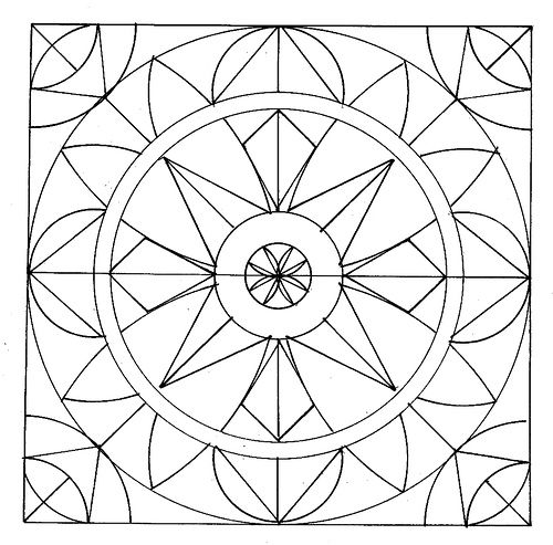 Geometric coloring pages mandalas para colorear dibujos para colorear patrones de vidrieras