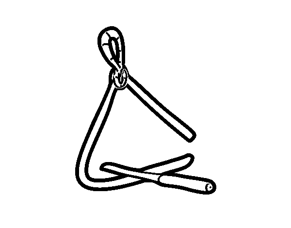 A triangle coloring page