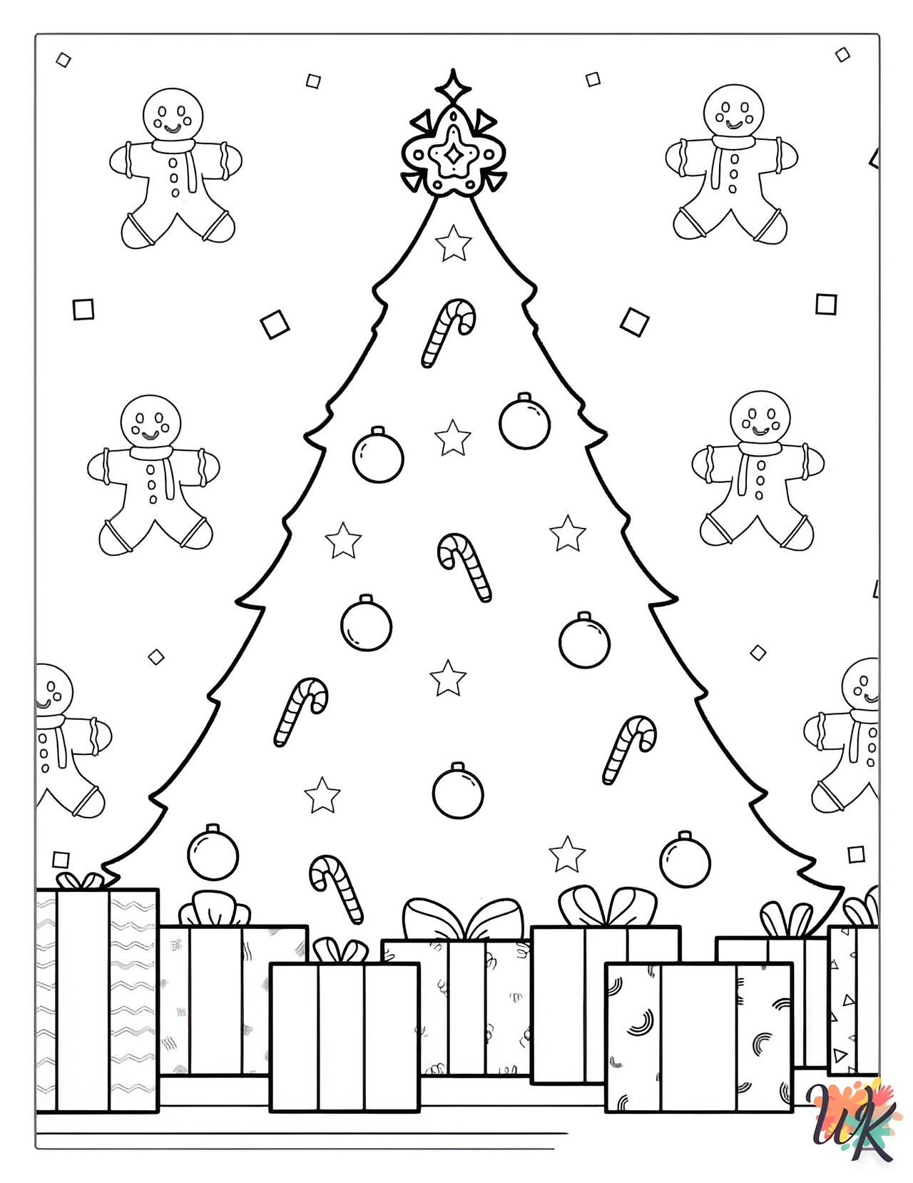 Dibujos para colorear rboles de navidad by dibujosparacolorear on