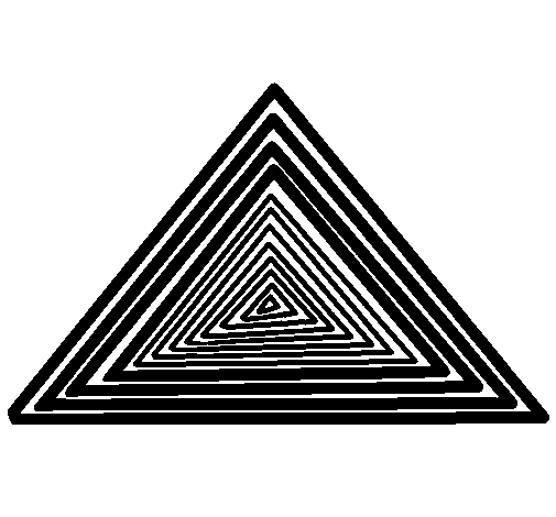 Triangle coloring page