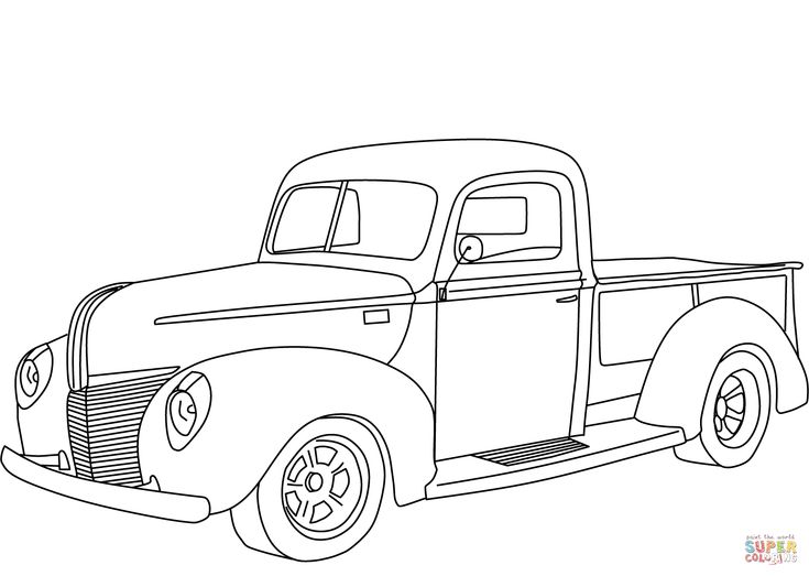 Ford pickup coloring page free printable coloring pag truck coloring pag cars coloring pag ford