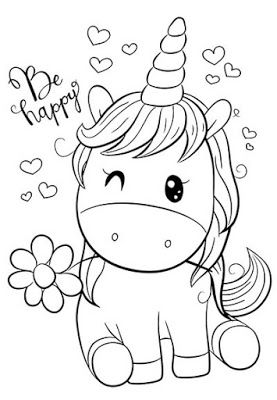 Dibujo de unicornio para colorear unicorn coloring pag kids coloring books prchool coloring pag