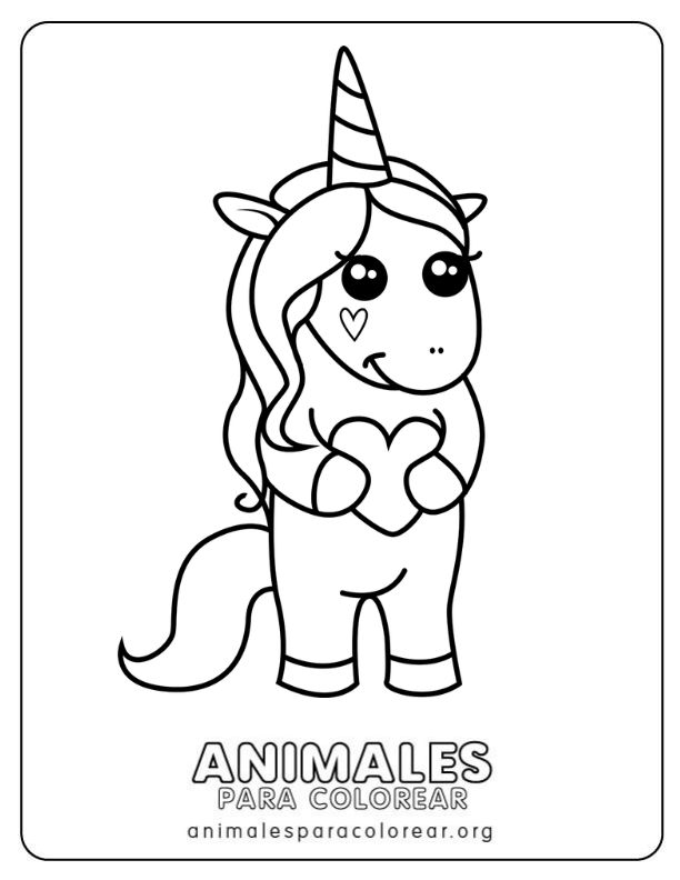 Unicornios para colorear