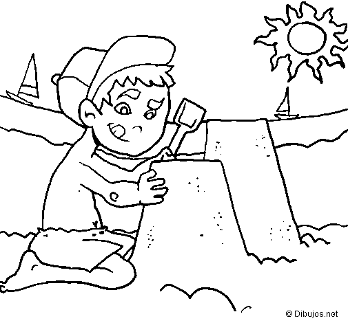 Dibujo de verano para colorear