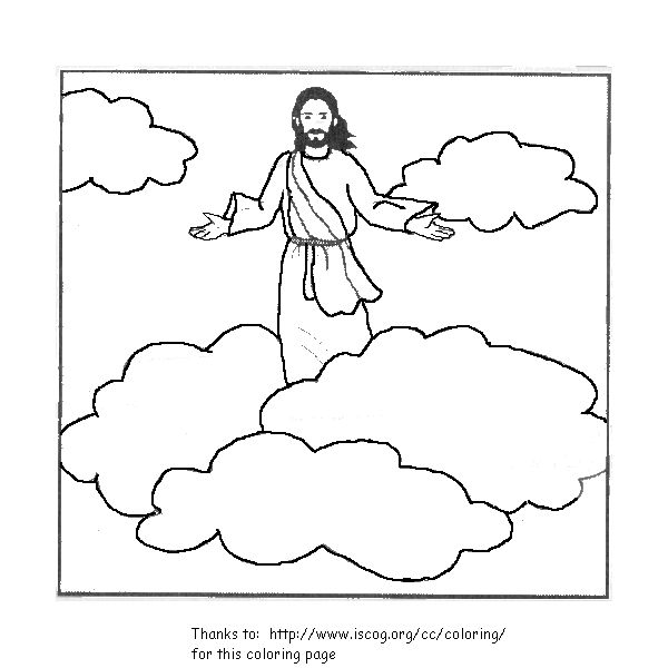 Ascension coloring page jesus is alive bible coloring pages jesus coloring pages sunday school coloring pages