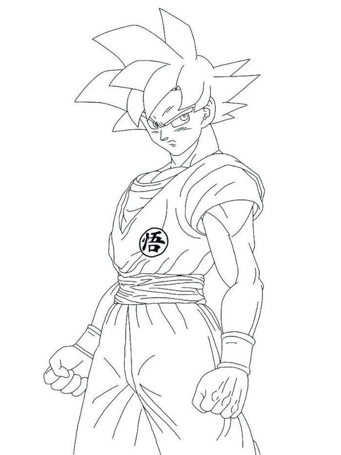 Dragon ball super goku coloring pages goku super saiyan god dragon ball super goku goku super saiyan