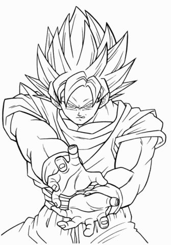 Broly coloring page free printable coloring pag dibujo de goku dibujos de dragãn goku dibujo a lapiz