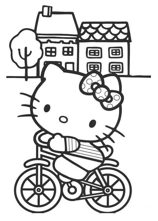 Dibujos para colorear de hello kitty